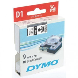 Páska DYMO 40910 9mm/7m čierno-priehľadná