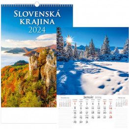 Kalendár nástenný SLOVENSKÁ KRAJINA 2024
