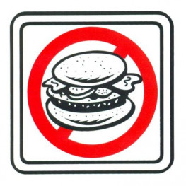 Piktogram Zákaz vstupu s jedlom