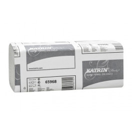 Utierky papierové skladané ZZ KATRIN 65968 dvojvrstvové biele