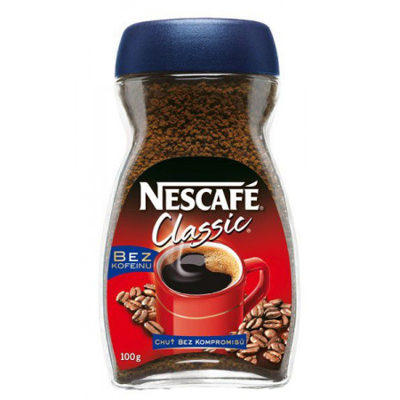 Káva Nescafe Classic 100g bez kofeínu
